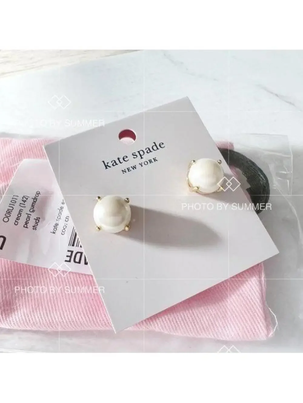 Kate Spade Gumdrop Pearl Stud Earrings Cream Multi